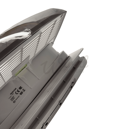 Zephyr White Automatic Roof Fan Vent With Blind & Lighting - Clear/Tinted Lid - Wired Campers Limited