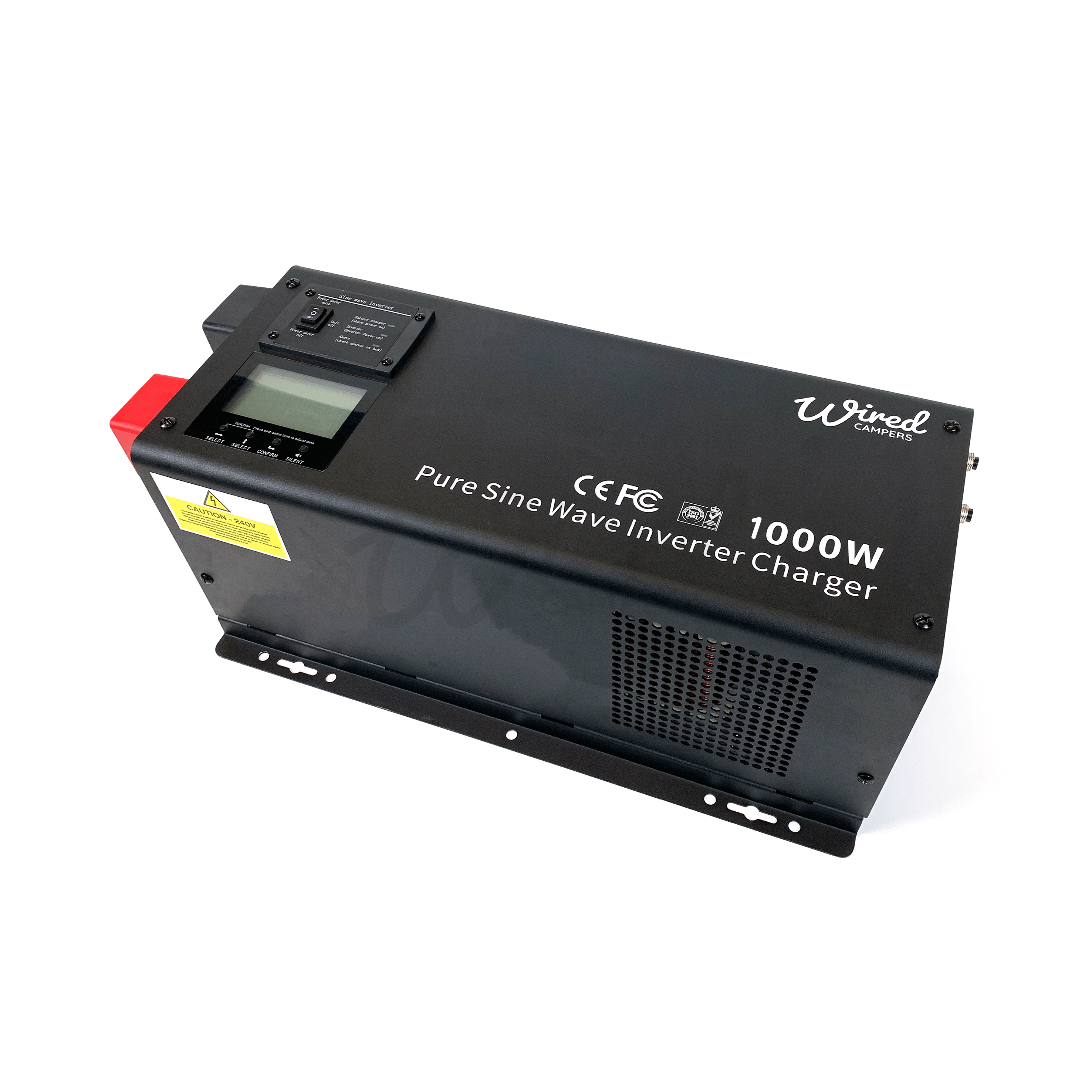 Wired Campers Limited 1000W (1kW) Low Frequency Hard Wired 12V Inverter Charger - 240V 50HZ