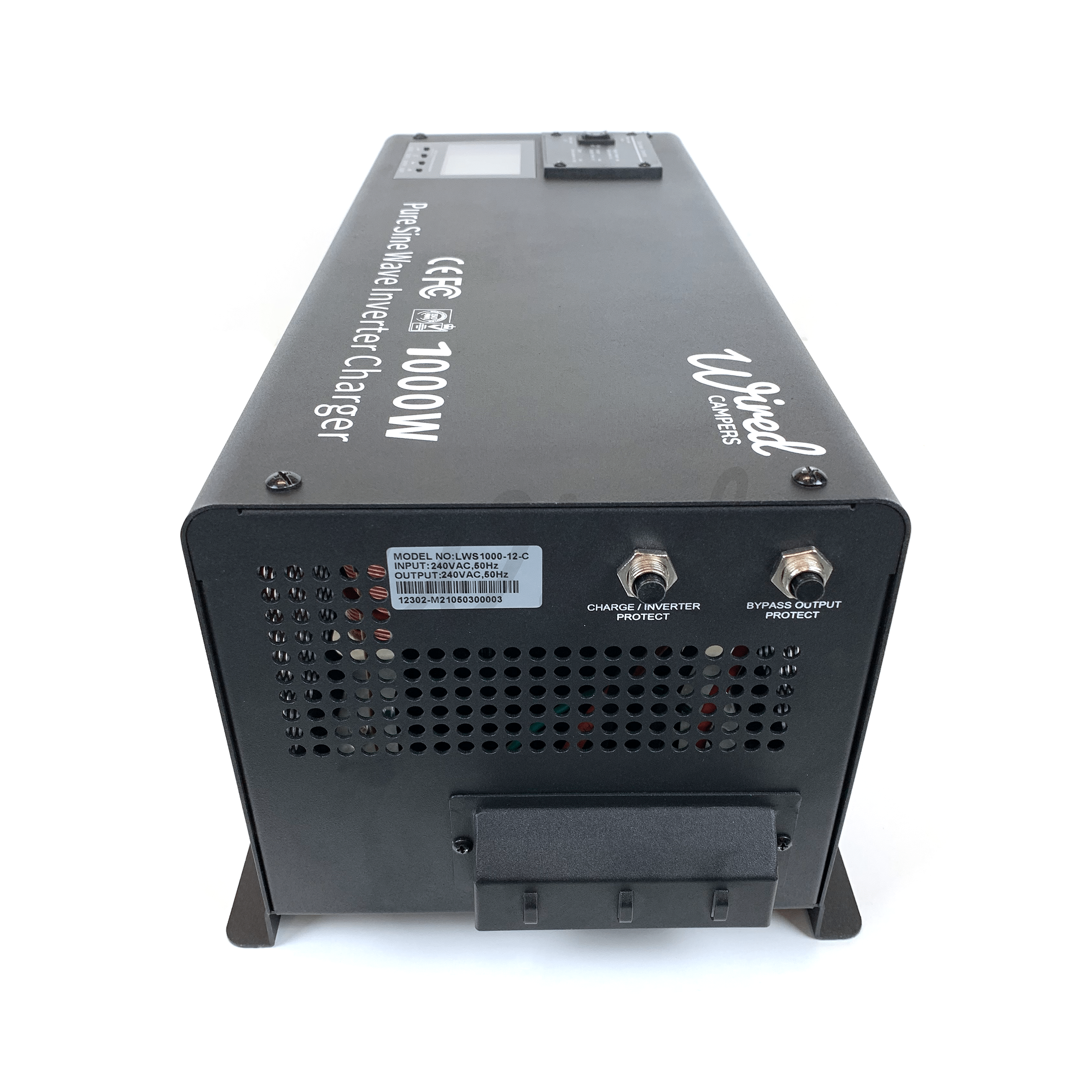 Wired Campers Limited 1000W (1kW) Low Frequency Hard Wired 12V Inverter Charger - 240V 50HZ