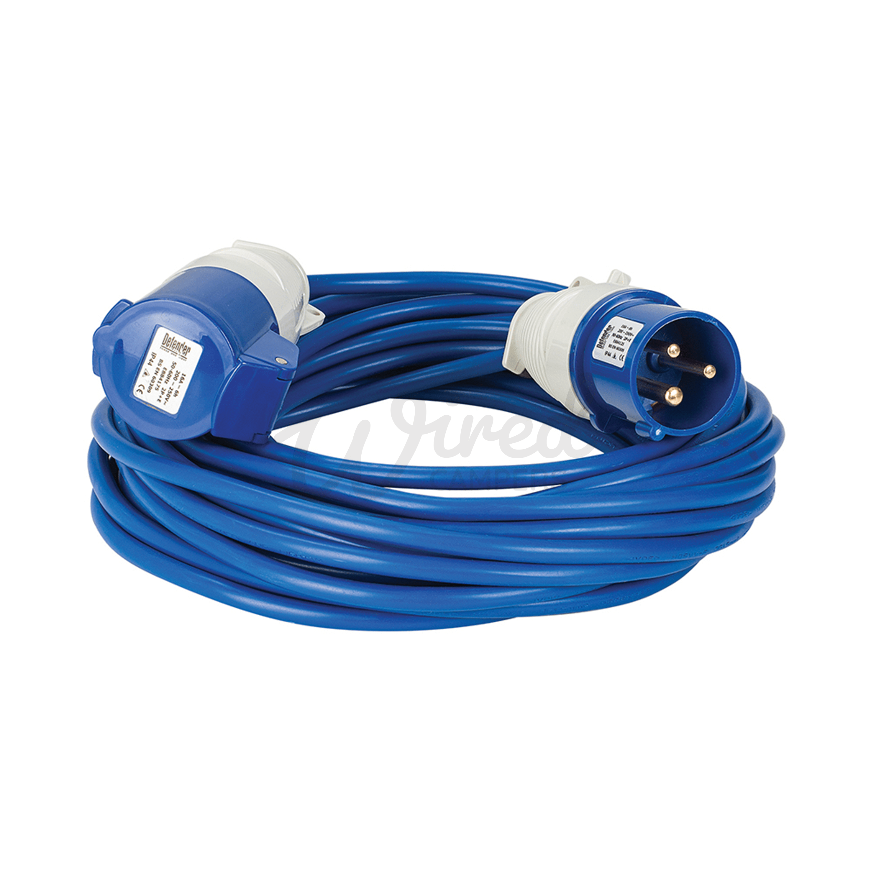 Wired Campers Limited 14M Camper Van Arctic Blue 16A Extension Leisure Hook Up Lead 2.5mm2