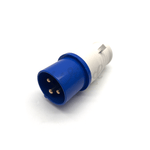 Cargar imagen en el visor de la galería, Wired Campers Limited 16A 2P+E 220V-240V Blue Male Hook Up Plug IP44
