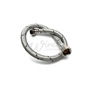Wired Campers Limited 500MM Flexible Stainless Steel EPDM Hose - 1/2" Female BSP Fitting