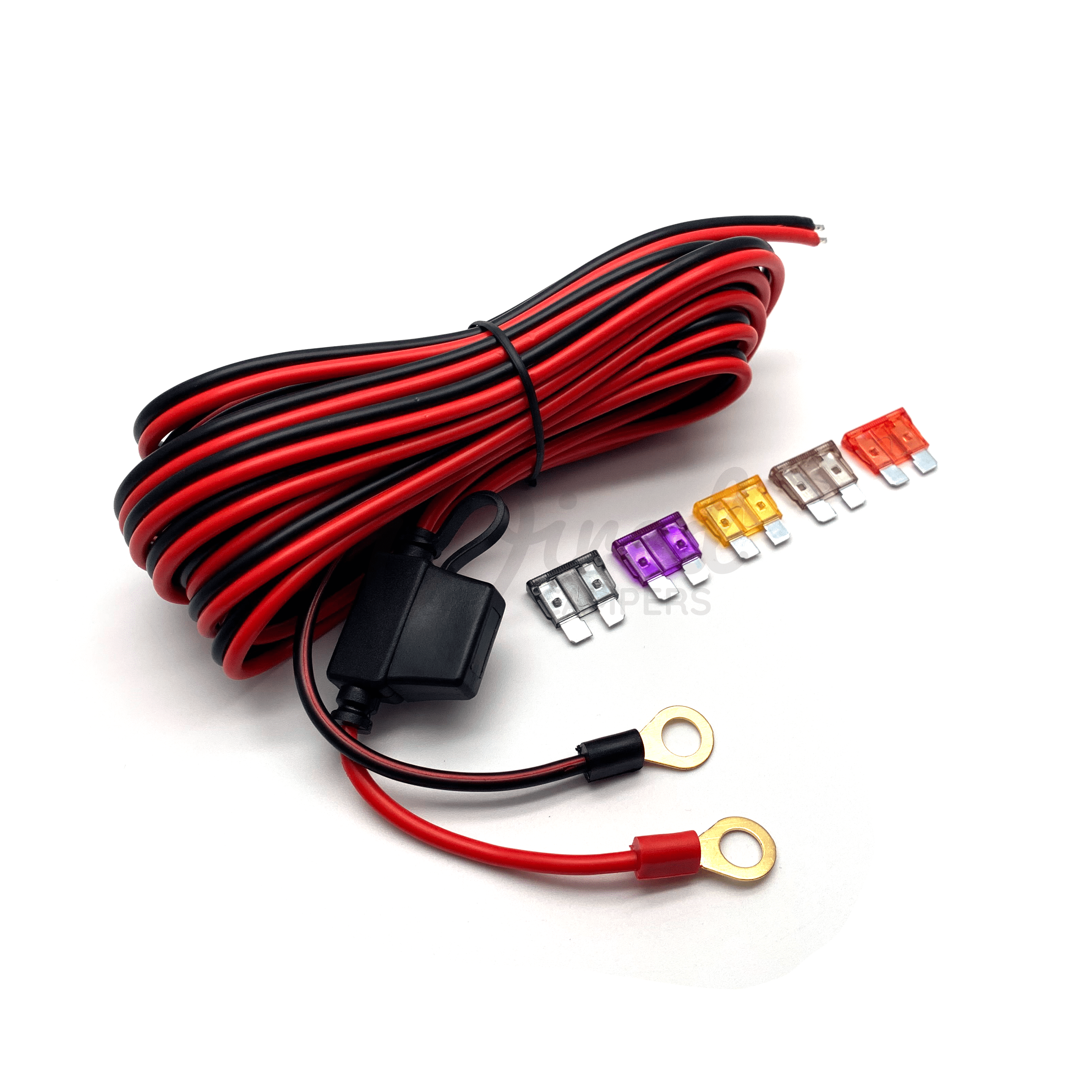 Wired Campers Limited 5M Fused Easy Lead - 2A/3A/5A/7.5A/10A - 12V Accessory Power Cable With Ring Terminals
