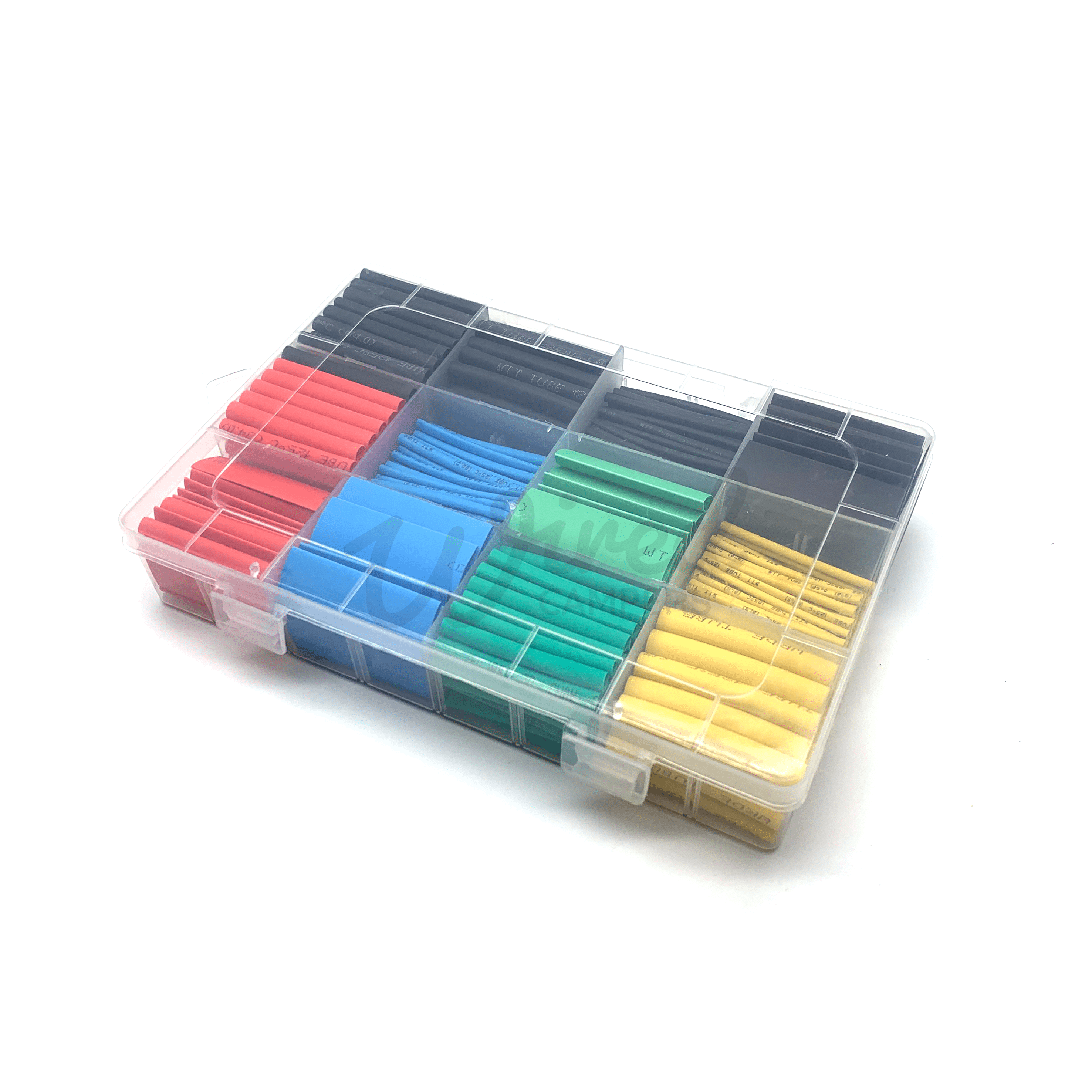 Wired Campers Limited Box Of 530 Pieces Assorted Colour Cable Wire Heat Shrink Tube Sleeve 2:1