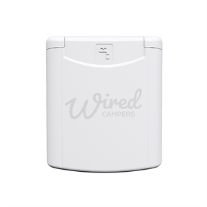 Wired Campers Limited Camper Van Flush Lockable Water Filler Point - Magnetic Flap - White